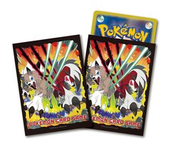 Japanese Pokemon Sun & Moon Lycanroc Sleeves - 64ct